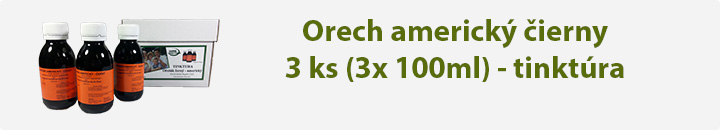 Orech americký čierny 3 ks - tinktúra